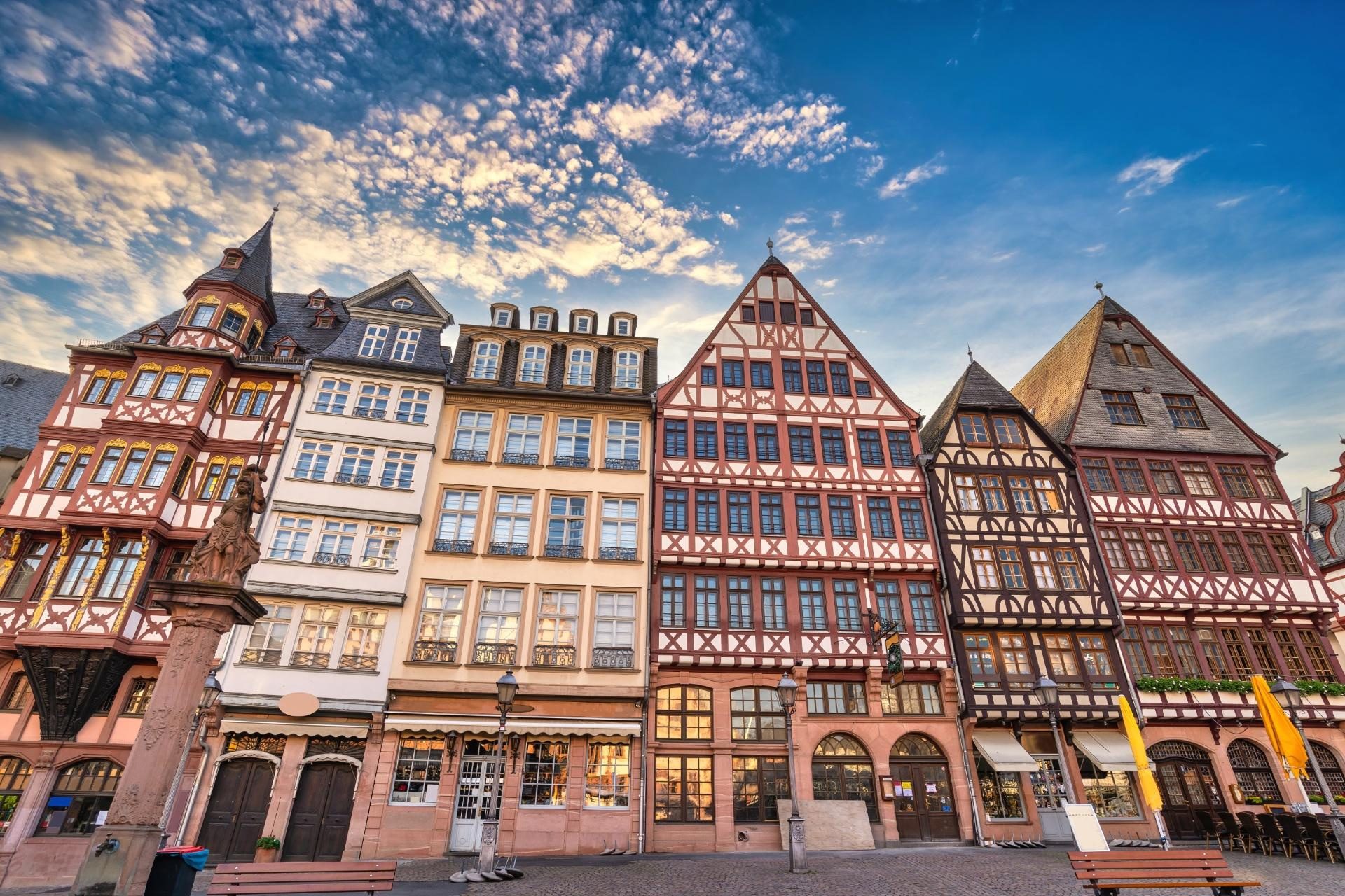 edificios de frantfurt con WAYAO
