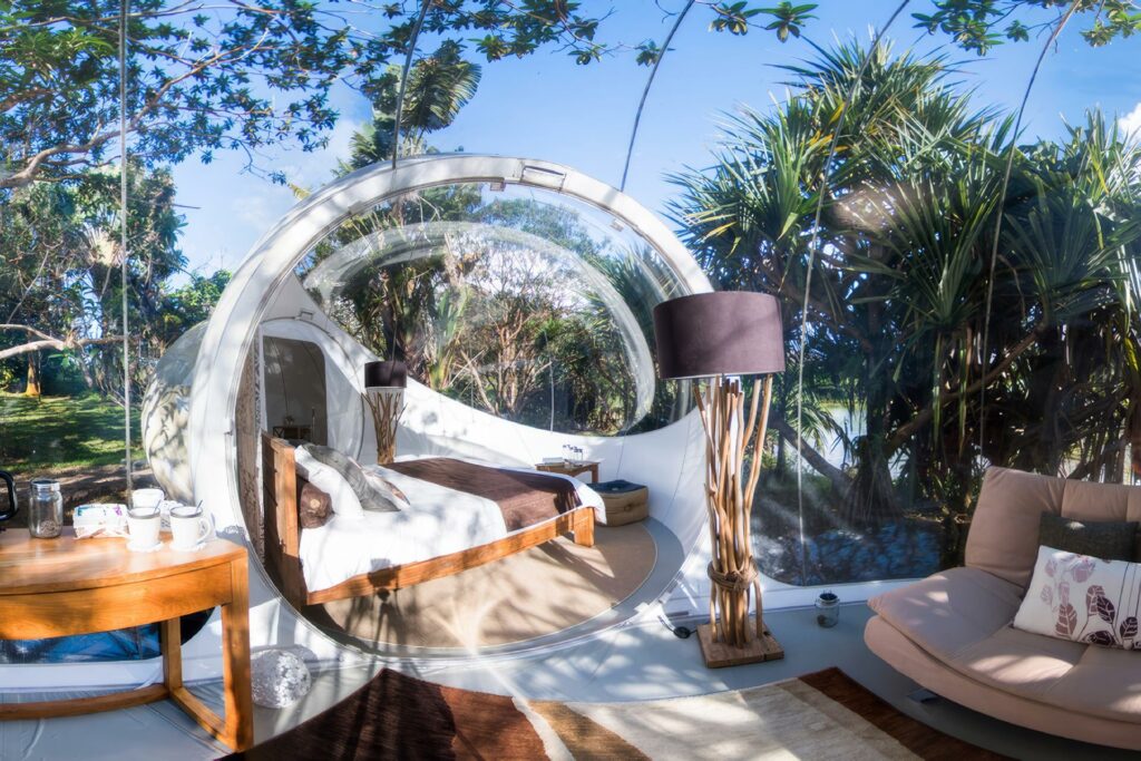 casa burbuja con WAYAO