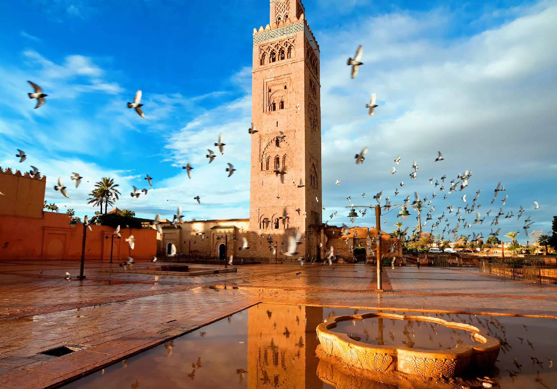 amanecer en mezquita con WAYAO
