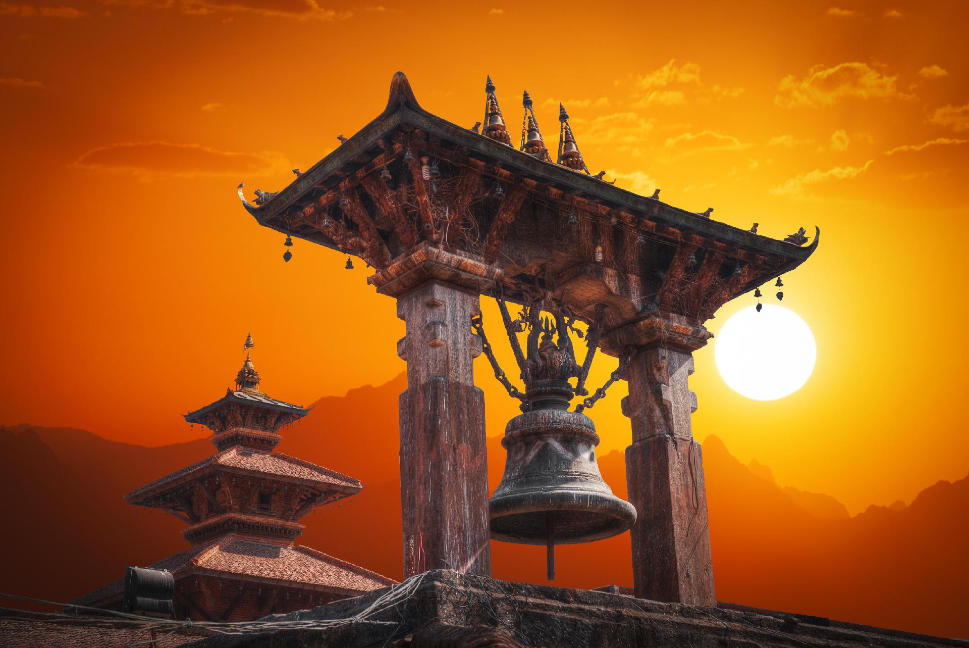 templo en nepal con WAYAO