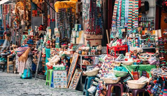 Mercado callejero en bolivia con WAYAO